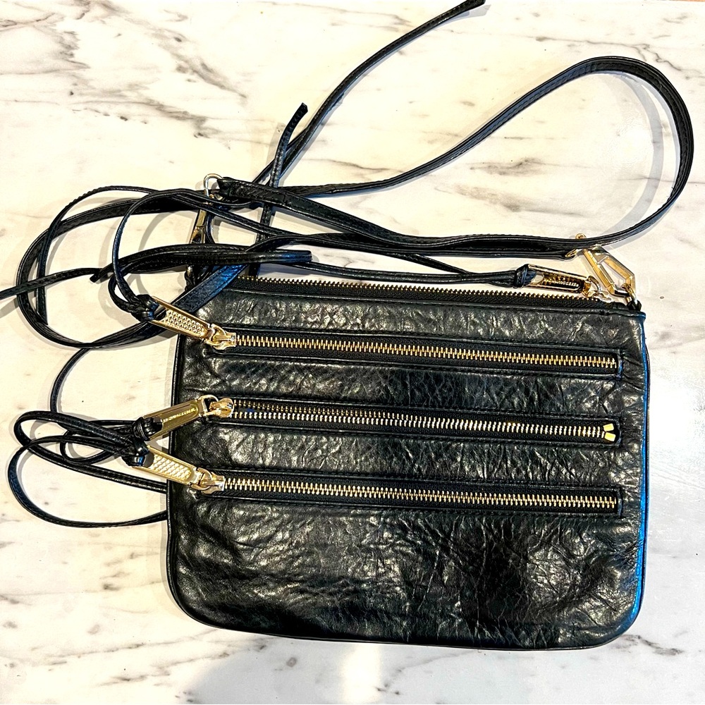 Rebecca Minkoff black crossbody leather bag